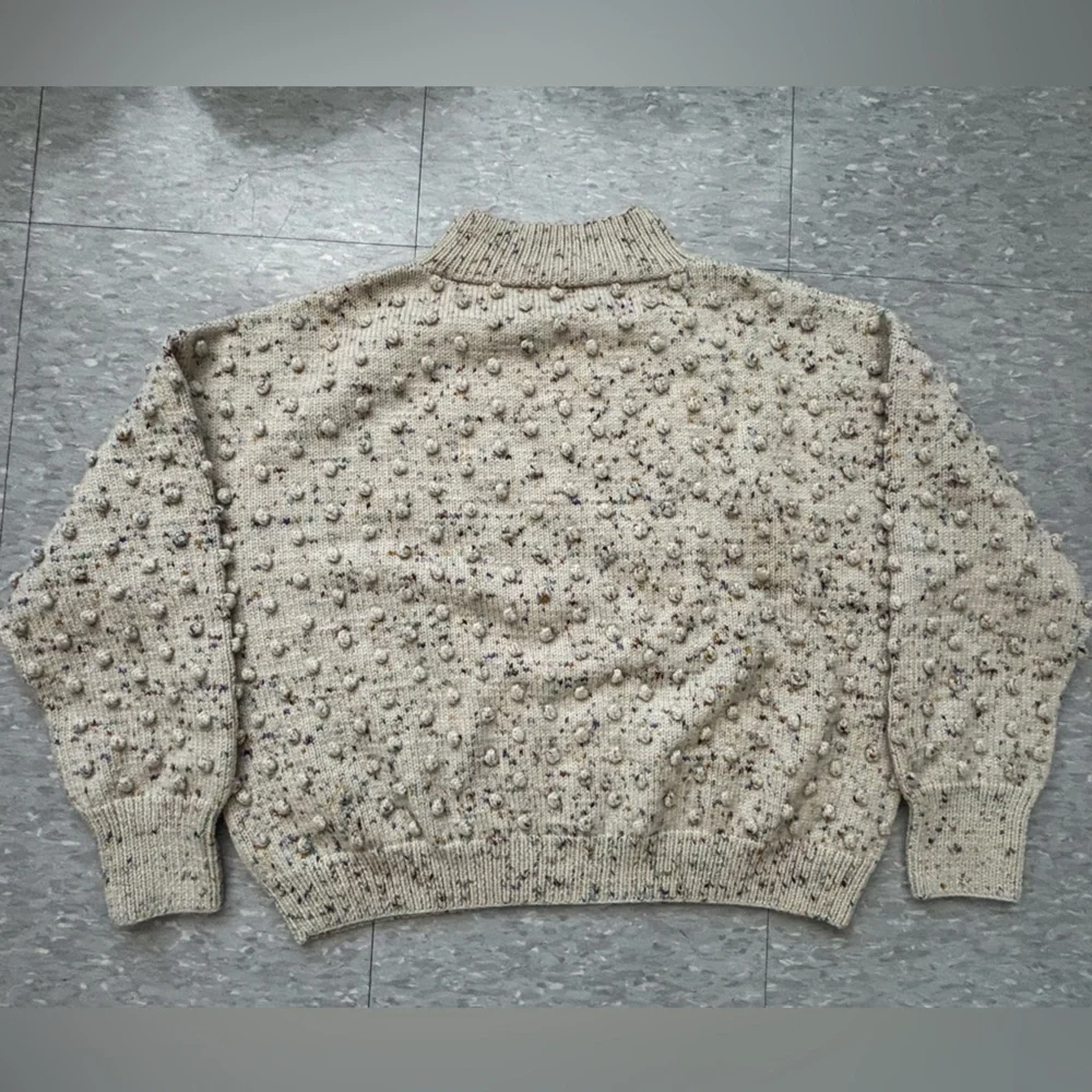 Misha & Puff Iris Confetti Merino Wool Sweater Size S EUC - Picture 2 of 8